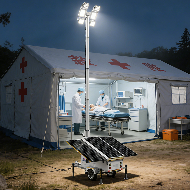 移動式光伏發(fā)電儲能應急照明災害報警搶險救災一體化方艙